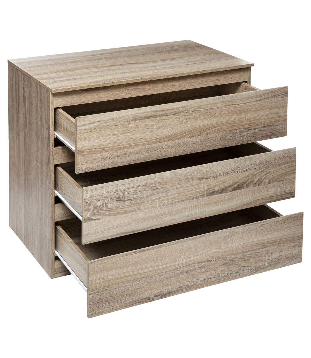 Commode de chambre 3 tiroirs - Bois-2