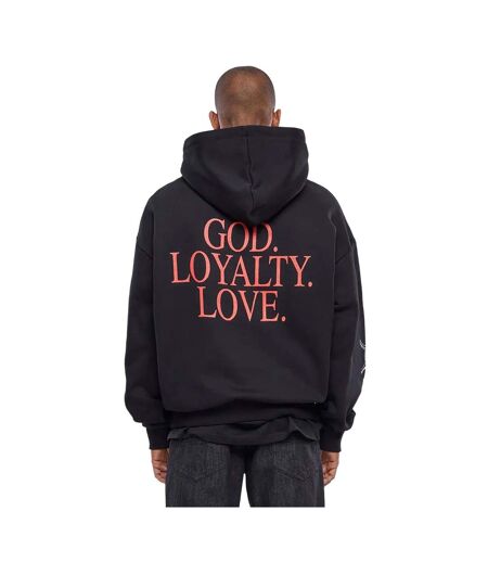Sweat À Capuche God Loyalty Love Homme Noir Mister Tee