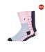 Pack of 3  Unisex adult waterfall assorted designs socks  pink/grey/black French Connection-1