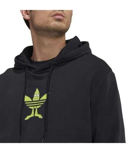 Unisex Adult Originals Graphic Print Long-sleeved Hoodie Black Adidas
