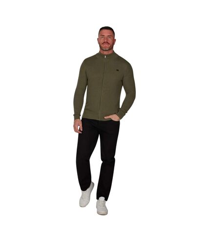 Cardigan homme vert kaki Raging Bull