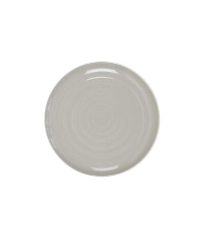 Lot de 6 Assiettes Plates Bicolore Mania 27cm Gris