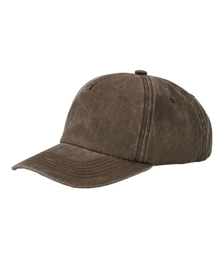 Casquette Motif/style Rétro Relaxed Vieux Marron Beechfield