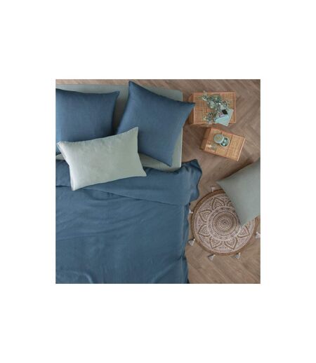 Housse de Couette Lin Adorable 260x240cm Bleu Canard