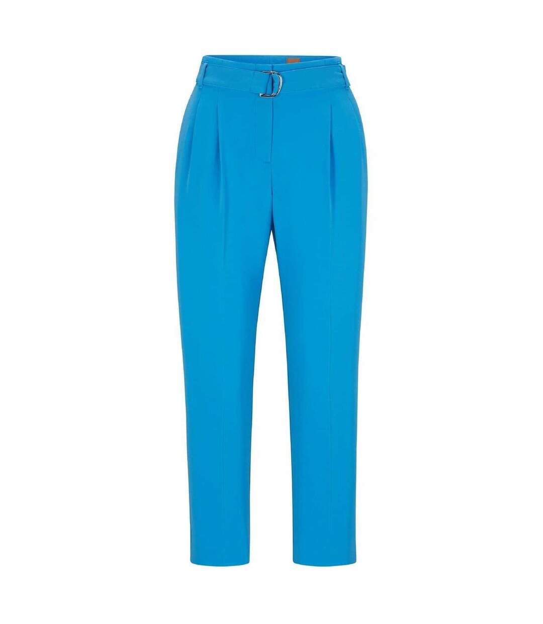 Womens/ladies Tapiah Plain Straight Trousers Bright Blue Boss-1