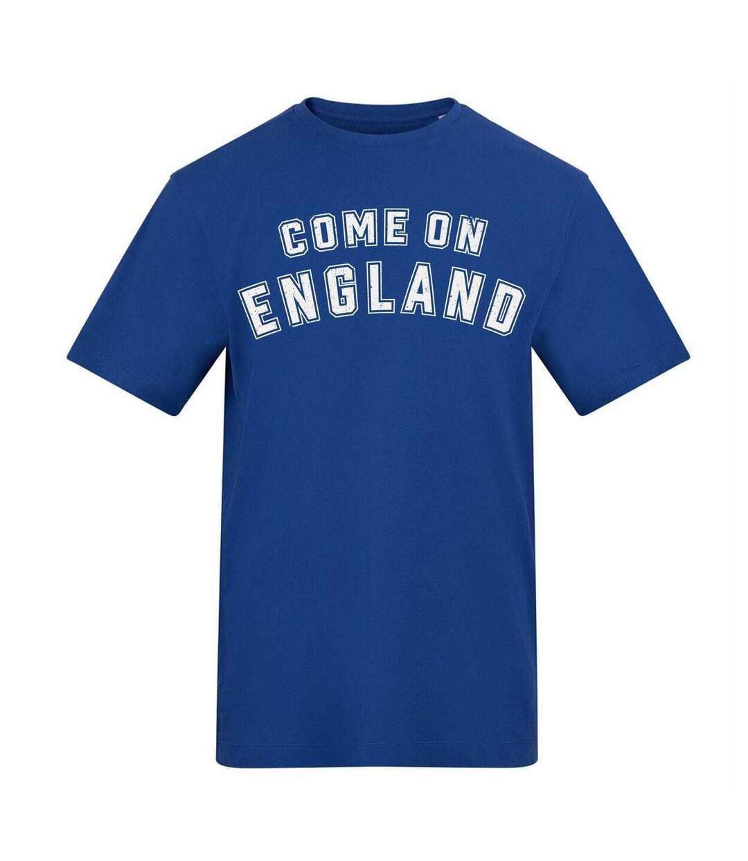 Unisex Adult  World Cup Graphic Print Cotton Blend T-shirt Blue England-1