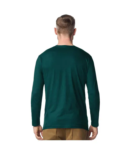 T-shirt Uni Manches Longues Softstyle Adulte Vert Sarcelle Gildan