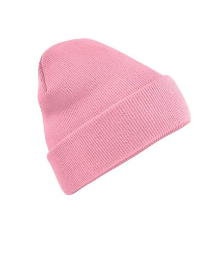 Bonnet À Manchettes Original Pour Adultes, Unisexe Rose Clair Beechfield