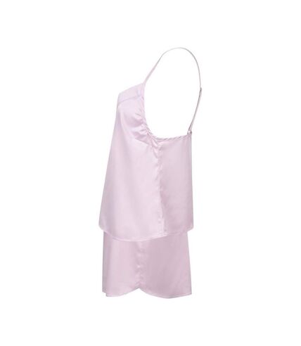 Towel City Womens/Ladies Satin Short Pyjama Set (Light Pink) - UTRW9855