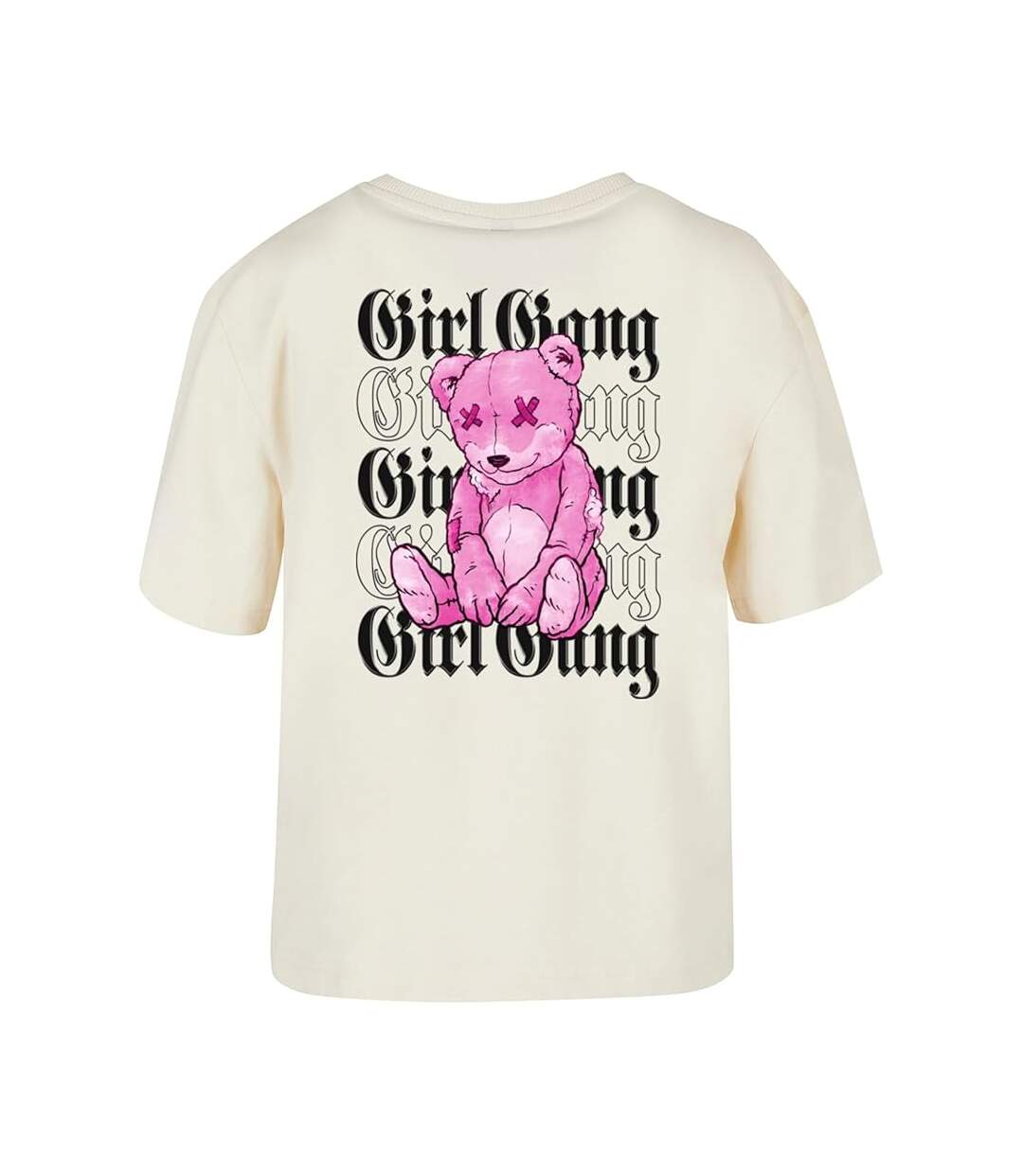 T-shirt Girl Gang Femme Sable Blanc Miss Tee-3