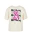 T-shirt Girl Gang Femme Sable Blanc Miss Tee-3