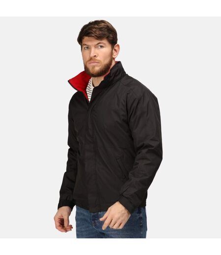 Regatta Dover Waterproof Windproof Jacket (Thermo-Guard Insulation) (Black/Classic Red) - UTRG1425