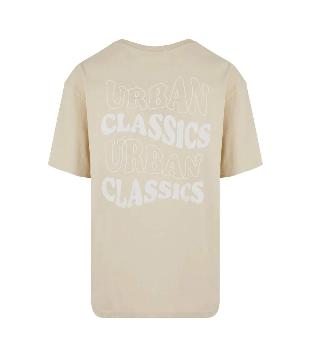 T-shirt Motif/style Logo Ondulé Homme Sable Urban Classics-2