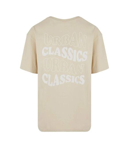 T-shirt Motif/style Logo Ondulé Homme Sable Urban Classics