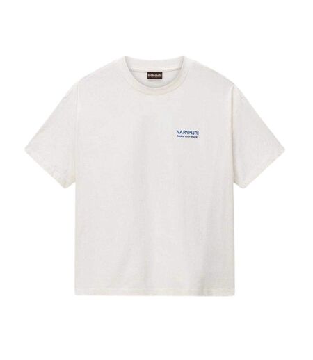 T-shirt Motif/style Imprimé Au Dos Iliana Femme Blanc Napapijri