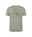 T-shirt Motif/style Imprimé Sur Poitrine Lake District Homme Vert Kaki Mountain Warehouse-2