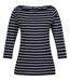 Womens/ladies Bayletta 3/4 Sleeve Top Navy White Regatta-1