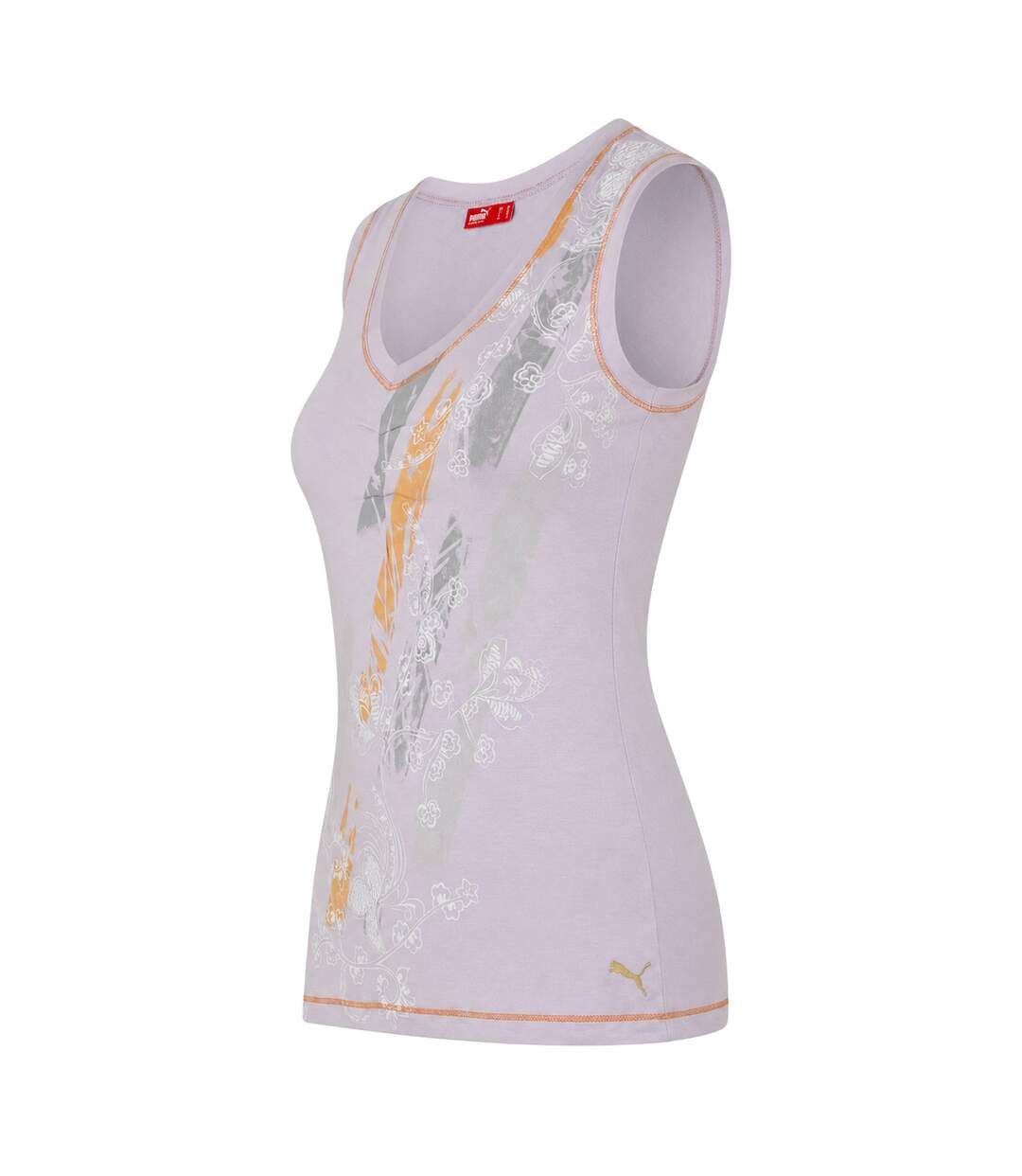 Womens/ladies Tie Back Vest Top Multicoloured Puma-4