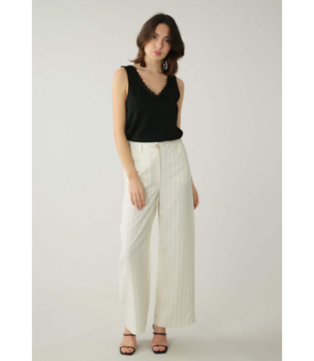 Débardeur en maille jacquard pour femme IJANE-2