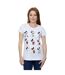 Disney T-shirt en coton Mickey Mouse Evolution Femme/Femme (Blanc) - UTBI31081-2