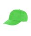 Result Unisex Core Houston 5 Panel Printers Baseball Cap (Pack of 2) (Lime) - UTBC4224