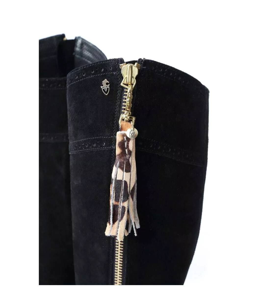 Womens/ladies Arabella Leather Long Boots Black Moretta-4