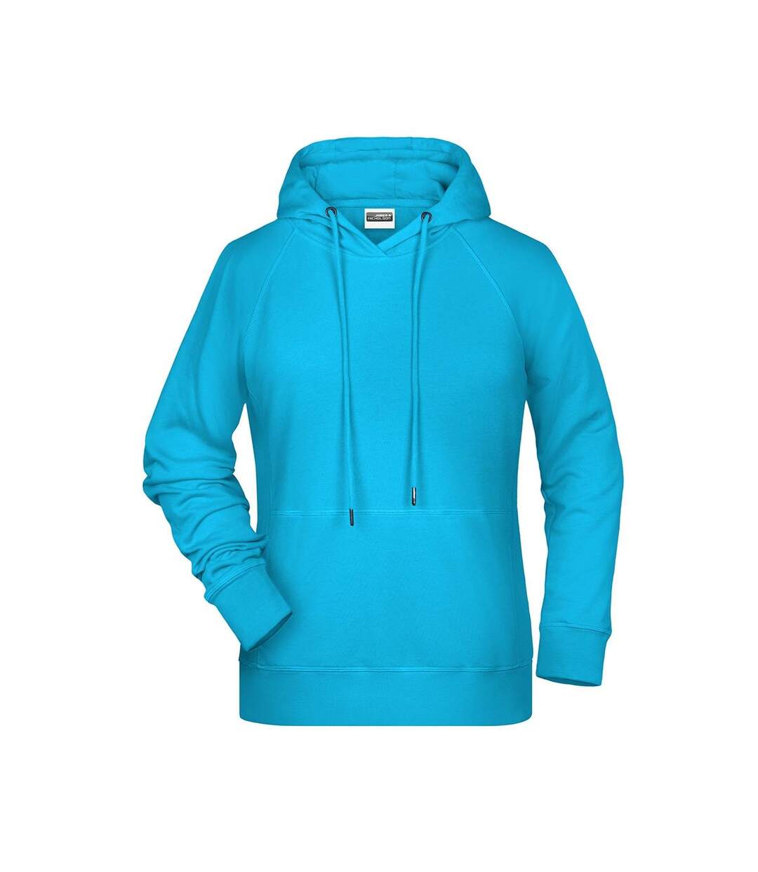 Sweat À Capuche Femme Turquoise Vif James And Nicholson-1
