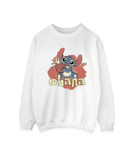 Disney - Sweat LILO AND STITCH OHANA PINEAPPLE - Femme (Blanc) - UTBI22803