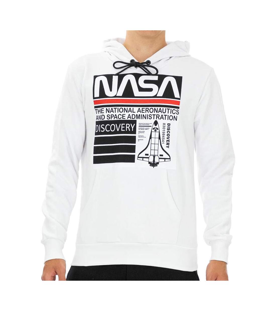 Sweat à capuche Blanc Homme Nasa 59H - L-1