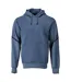 Mens Customised Fleece Hoodie Stone Blue Mascot-1