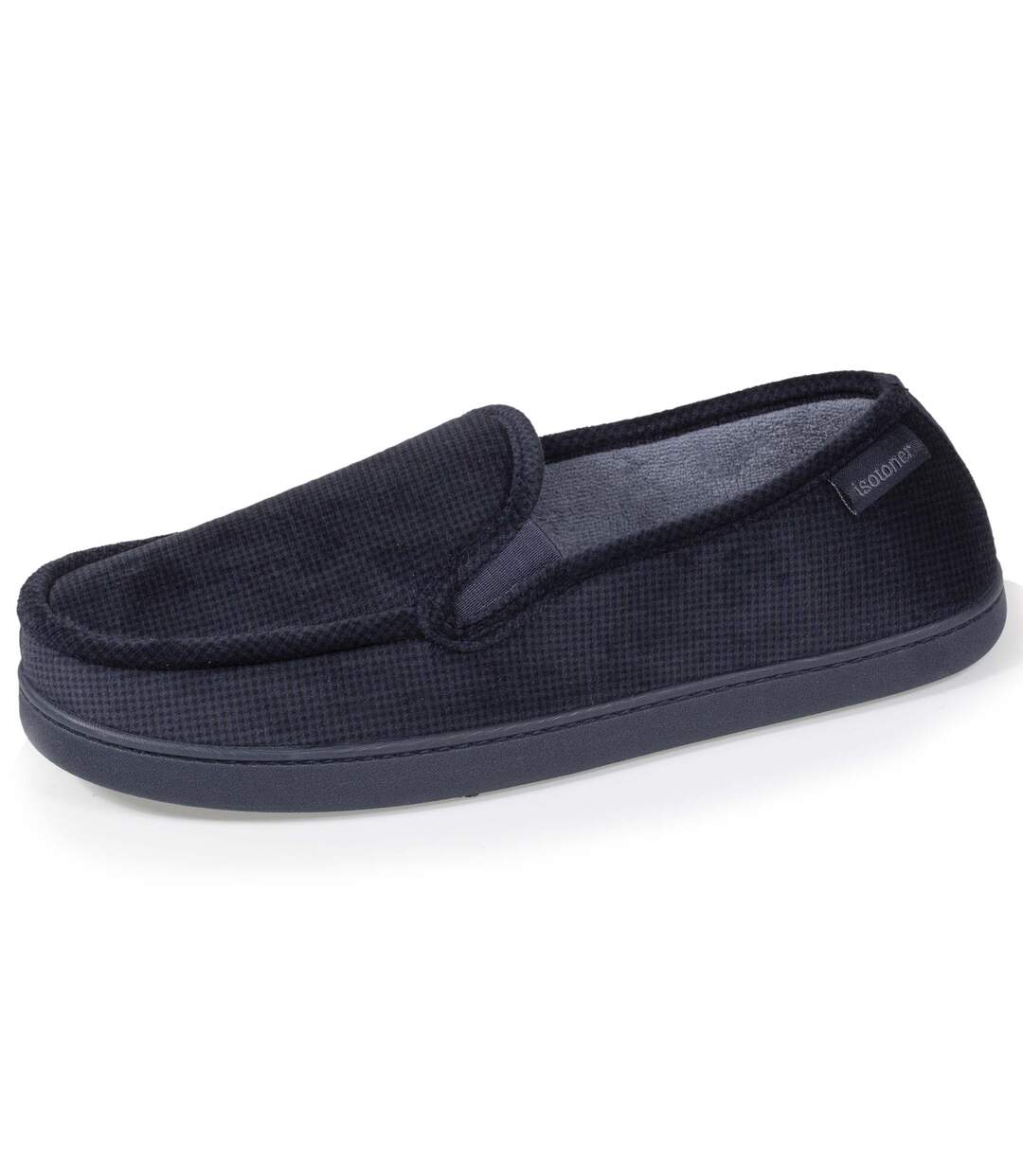 Isotoner Chaussons Mocassins homme velour ultra doux