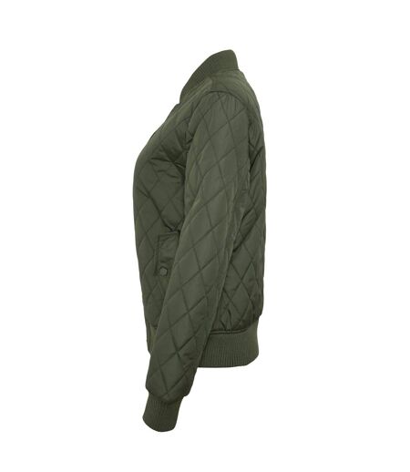 Doudoune Motif/style Losange Femme Olive Urban Classics