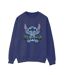 Disney - Sweat LILO AND STITCH OHANA BLUE GLITCH - Femme (Bleu marine) - UTBI22848-1