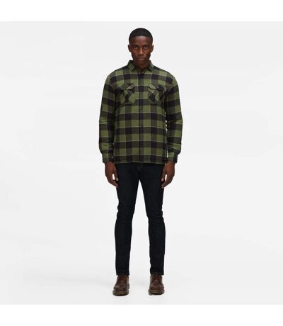 Mens Checked Padded Shirt Green Regatta Professional