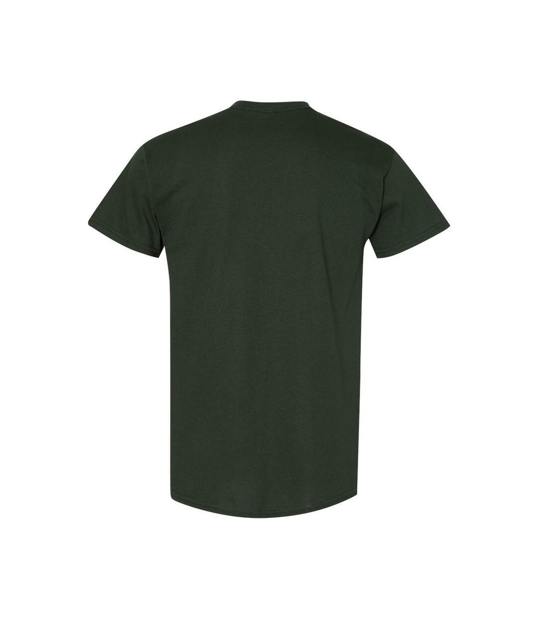 Mens Heavy Cotton T-shirt Forest Green Gildan-2
