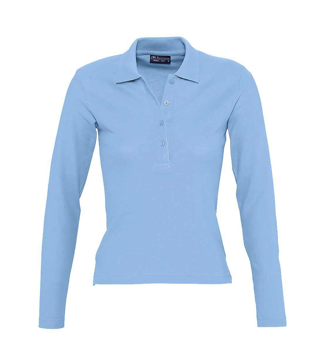 Polo podium femme bleu ciel SOLS-1