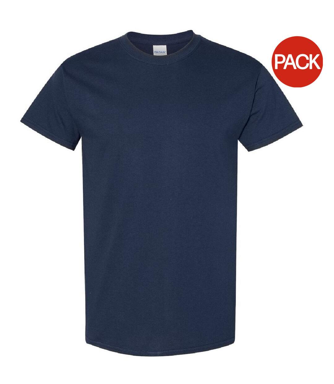 Lot de 5  t-shirts manches courtes hommes bleu marine Gildan-1