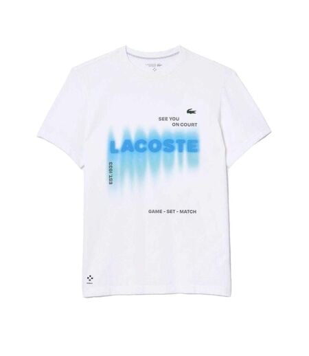 T-shirt Tennis Daniil Medvedev Homme Blanc Lacoste