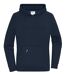 Sweat à capuche - Femme - 8045 - bleu marine-1