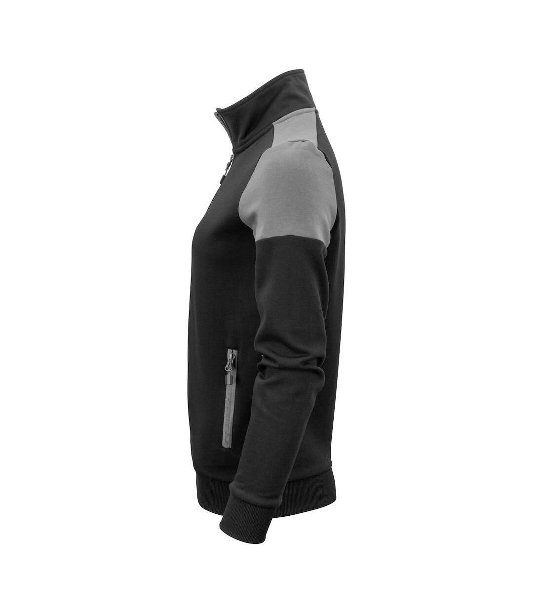 Womens/ladies Prime Jacket Black Anthracite Printer-3