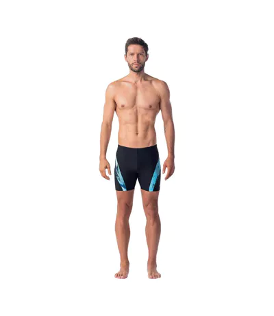 Mens Fiero Sea Print Swim Shorts Black Aquawave