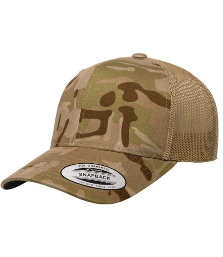 Casquette Trucker Yp Classics Brun Clair Flexfit