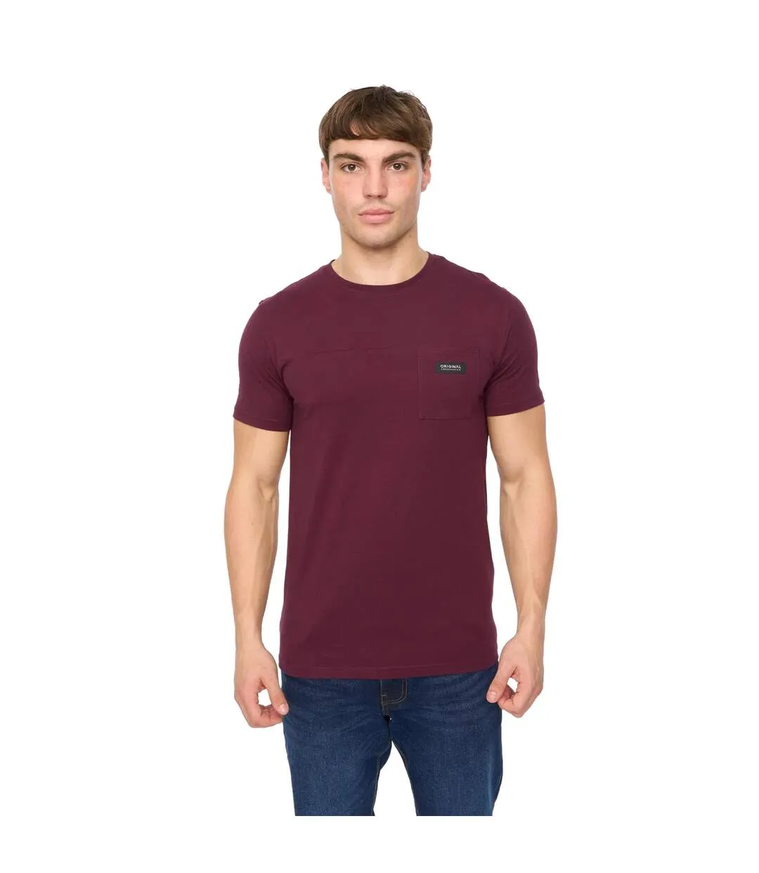 Mens Carritore T-shirt Rum Raisin Crosshatch-2