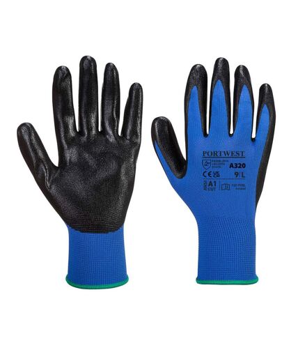 Unisex adult a320 dexti grip gloves l blue Portwest