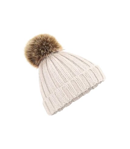 Beechfield Unisex Cuffed Design Winter Hat (Oatmeal) - UTRW5283