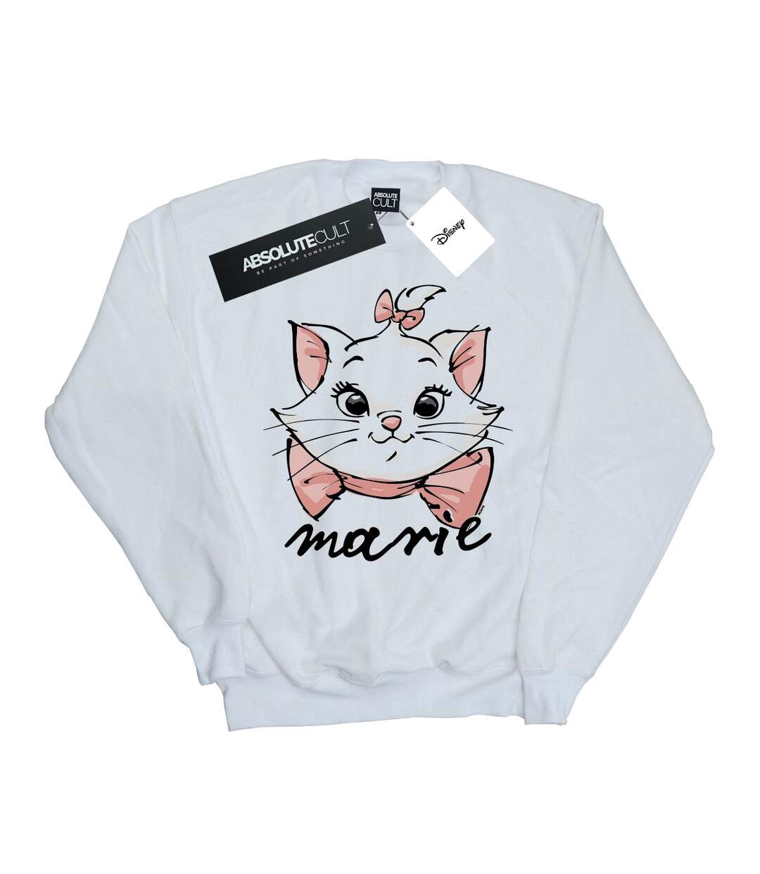 Disney Sweat Womens/Ladies The Aristocats Marie Sketch Face Sweatshirt (Blanc) - UTBI14203-1
