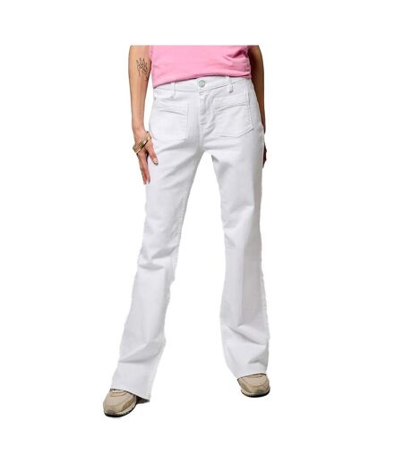 Jean droit blanc femme kaporal bea