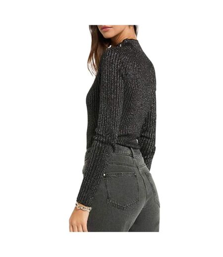 Pull noir brillant femme morgan coria