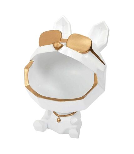 Vide poche chien lunettes dorées origami