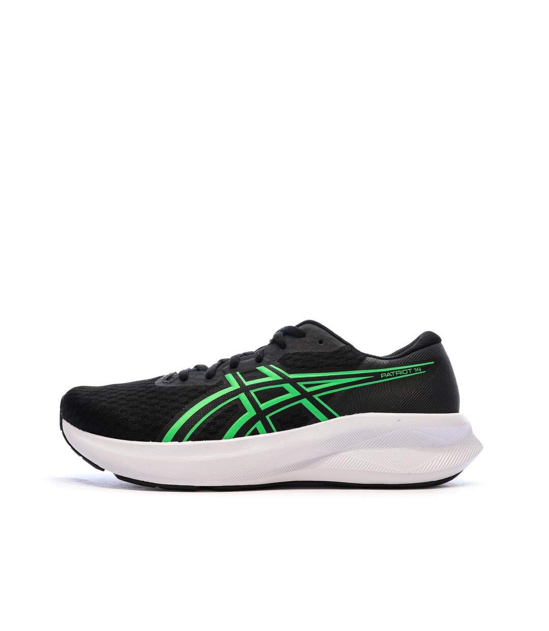 Chaussures de running noir/vert homme asics  patriot 14-1